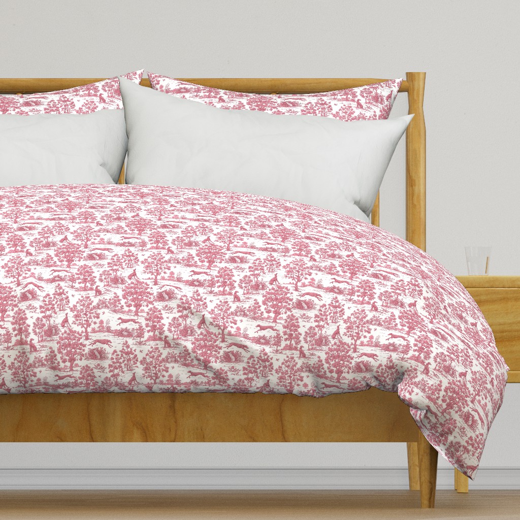 Dark Pink Greyhound Toile