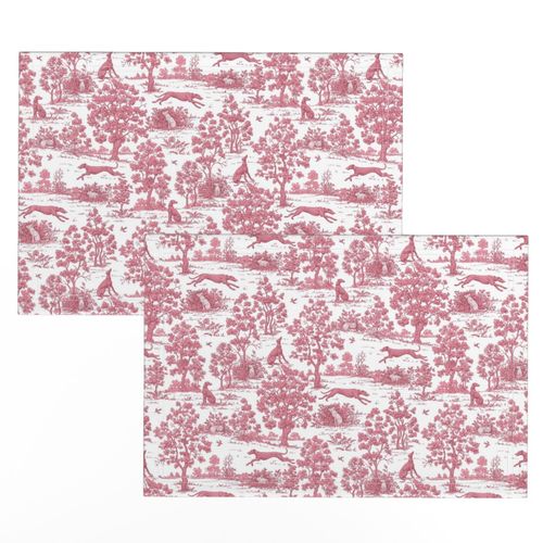 Dark Pink Greyhound Toile