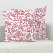 Dark Pink Greyhound Toile