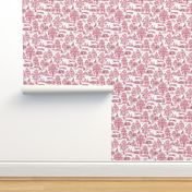 Dark Pink Greyhound Toile