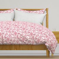 Dark Pink Greyhound Toile