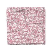 Dark Pink Greyhound Toile