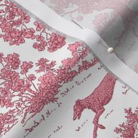 Dark Pink Greyhound Toile