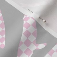 Whale shade of grey and pink, gingham style!