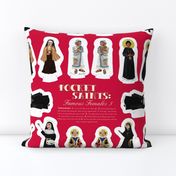 Famous Female Saints 4 plushies 27 x 18 inches