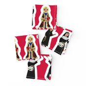 Famous Female Saints 4 plushies 27 x 18 inches