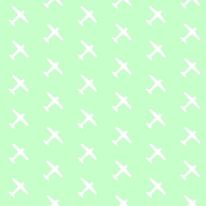Mint Green Airplane