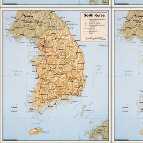 South Korea map, FQ