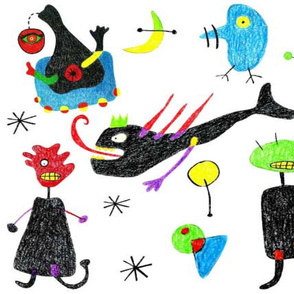 Miro inspired monsters