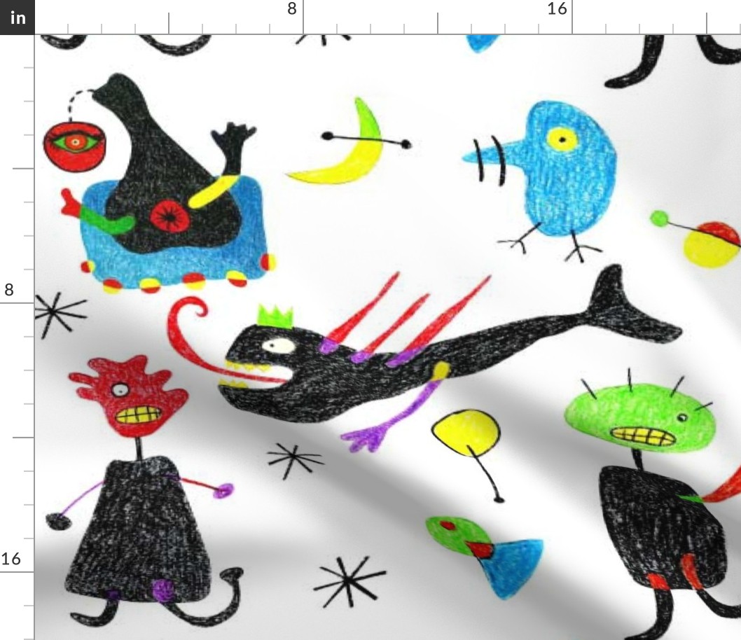 Miro inspired monsters