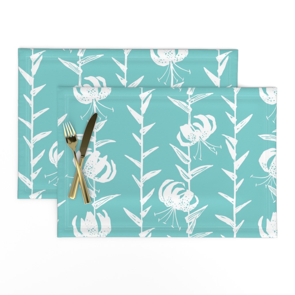 Lily Stripe Turquoise