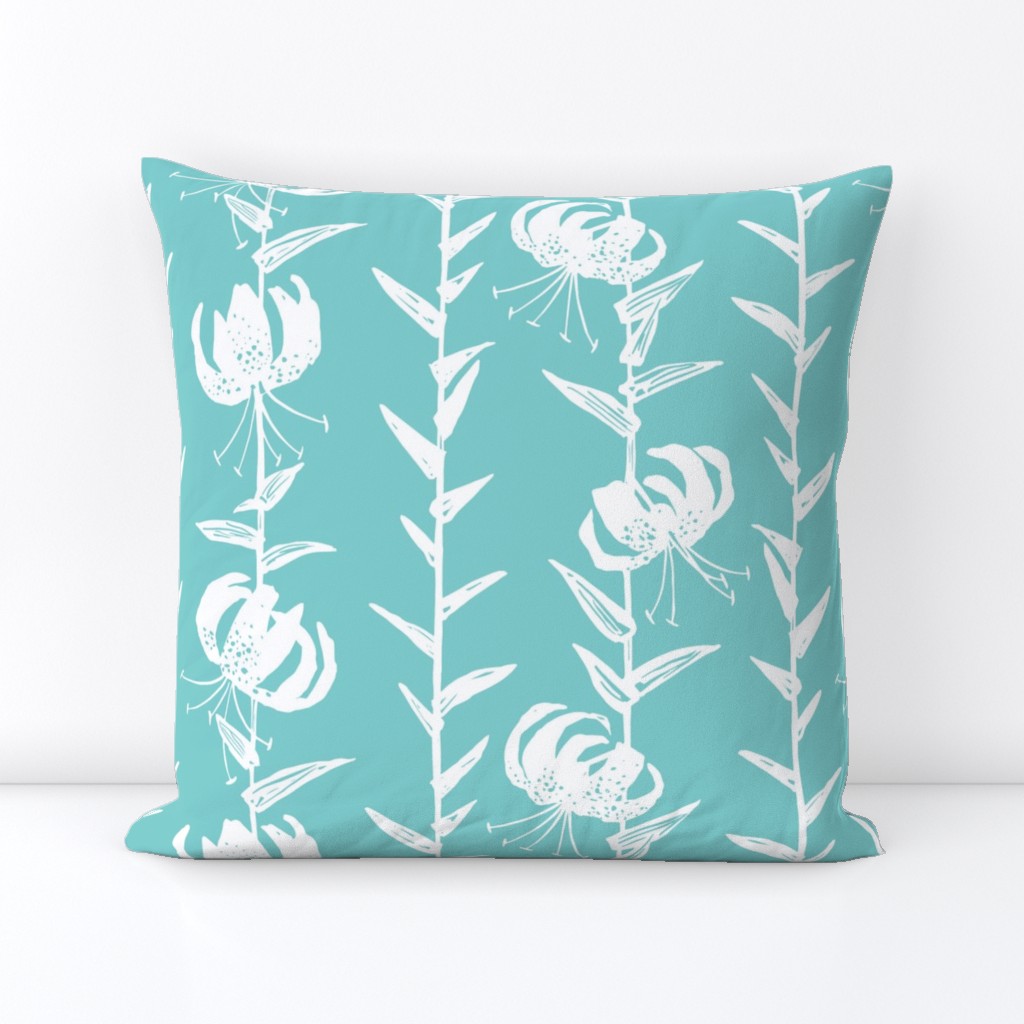 Lily Stripe Turquoise