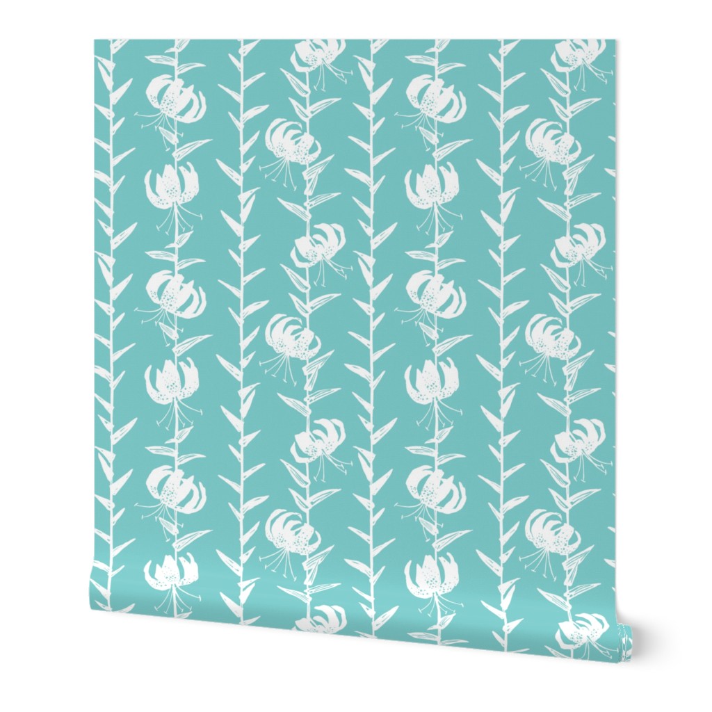 Lily Stripe Turquoise