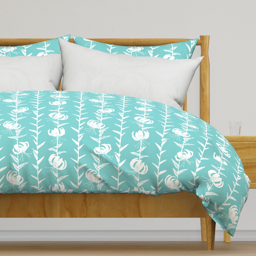 Lily Stripe Turquoise