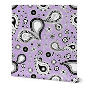 Retro Paisley Pattern Purple