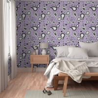 Retro Paisley Pattern Purple