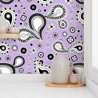 Retro Paisley Pattern Purple