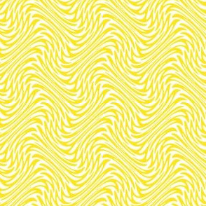 small feather swirl in yellow and white