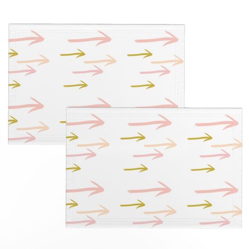 Swoosh Blush and Gold Arrows