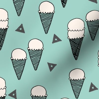 ice cream mint // icecream mint sweet ice creams tropical mint fabrics