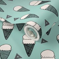 ice cream mint // icecream mint sweet ice creams tropical mint fabrics