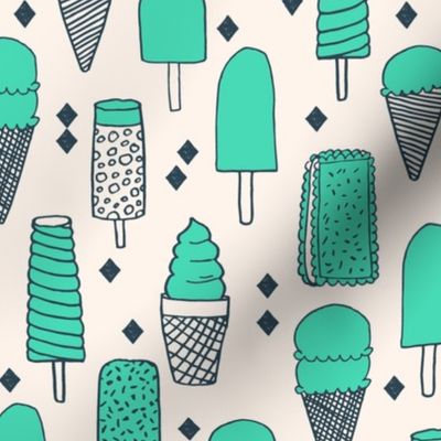 ice cream // ice cream cone sweets ice cream sandwich sweets food summer tropical sweet fabric