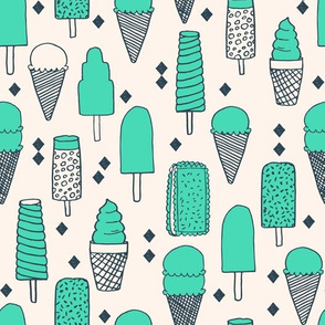 ice cream // ice cream cone sweets ice cream sandwich sweets food summer tropical sweet fabric