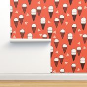 ice cream // ice cream cone sweet ice creams food summer tropical print