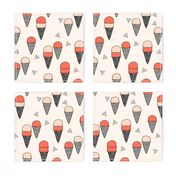 ice cream // ice cream cone sweet summer tropical sweets fabric