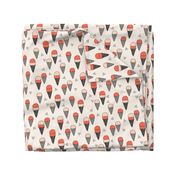 ice cream // ice cream cone sweet summer tropical sweets fabric