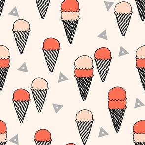 ice cream // ice cream cone sweet summer tropical sweets fabric