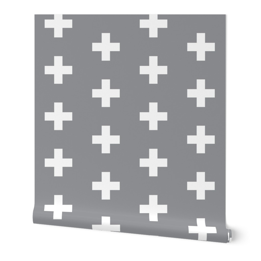 Grey Crosses - Grey Plus Signs