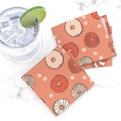 donut // sweets doughnuts bakery sweets food illustration fabric