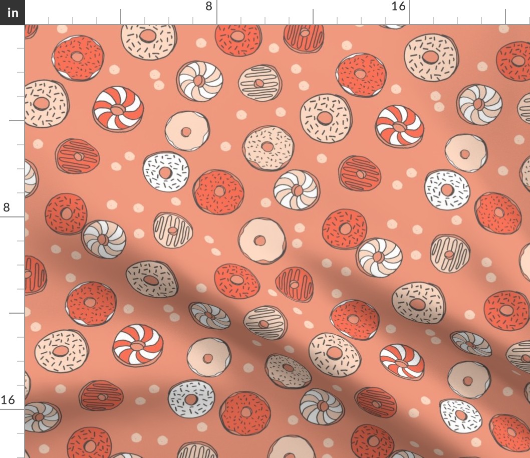 donut // sweets doughnuts bakery sweets food illustration fabric