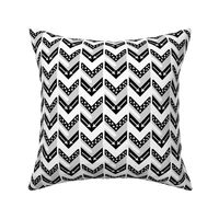 Black, Grey, White Arrow Chevron - Arrows and Triangles