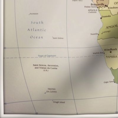Africa map, FQ
