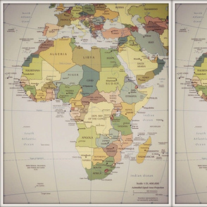 Africa map, FQ