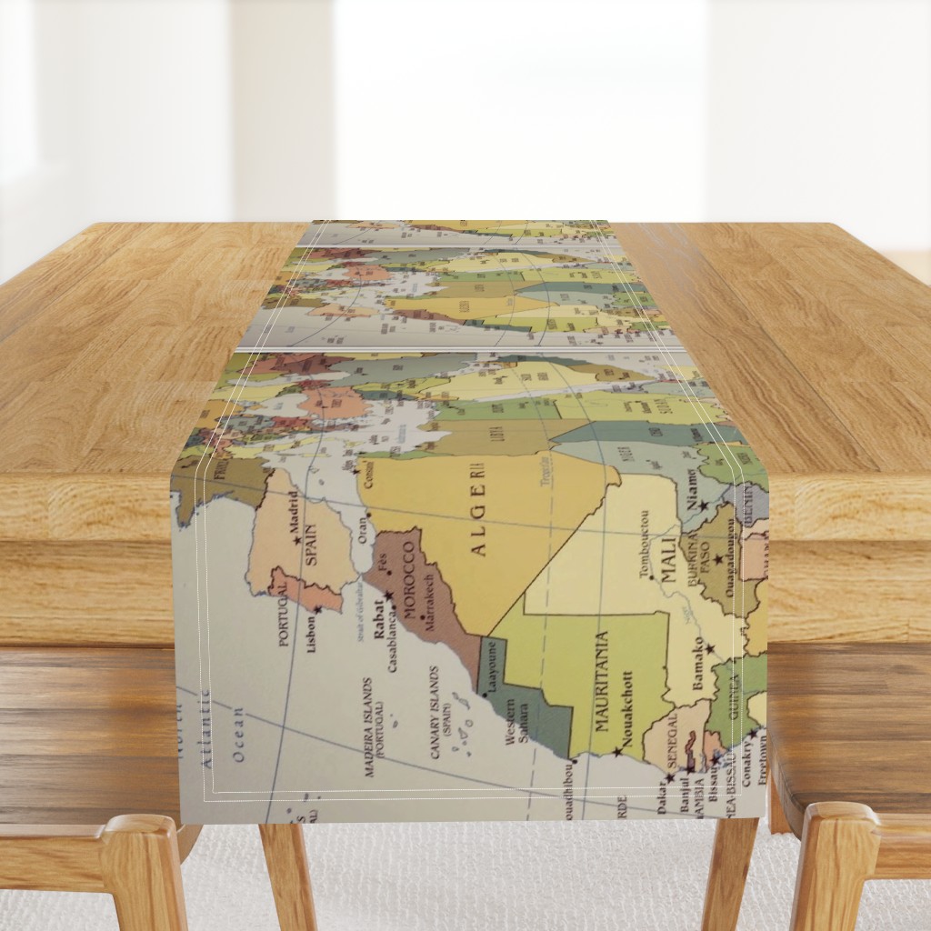 42" Africa map, yard