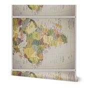 42" Africa map, yard