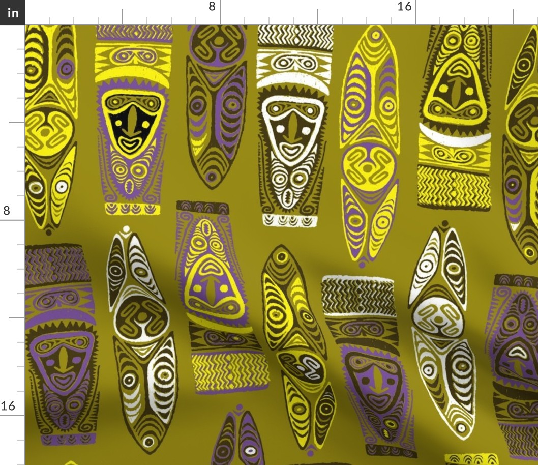 New Guinea Masks 2d