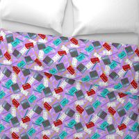 Accounting / Accountant Themed Pattern Purple