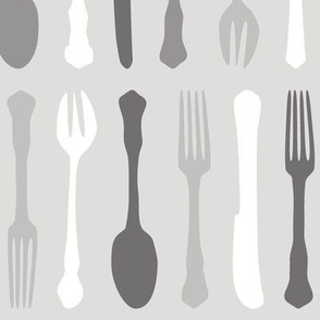 Cutlery Greyscale