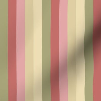 Faded Rose Palette Stripes