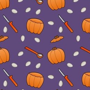 Pumpkin Carving - Purple