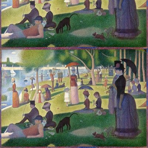 A Sunday Afternoon with a Blue Box - Georges Seurat - 1884 (small)
