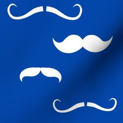 Royal Blue Mustaches