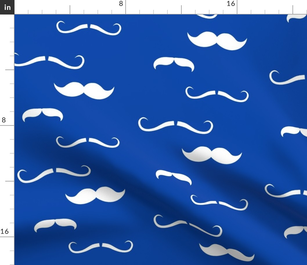 Royal Blue Mustaches