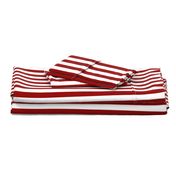 Nautical Red and White Vertical Stripes