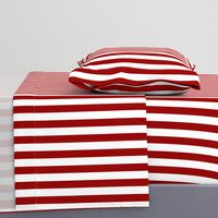 Nautical Red and White Vertical Stripes