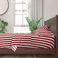 Nautical Red and White Vertical Stripes